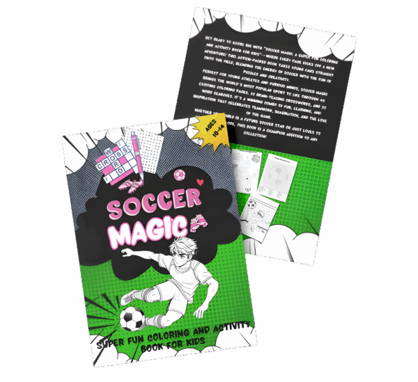 Soccer Magic | Coloring and Activity Book for Kids Ages 10–14