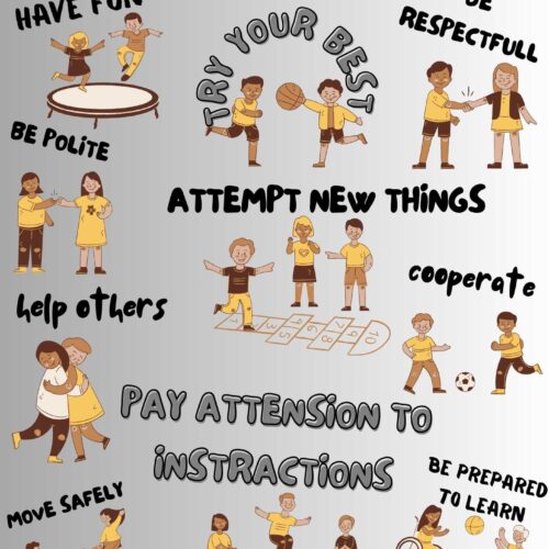 Physical Education Expectations Poster for PE class