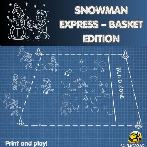 Snowman Express  | Winter Basketball Relay Game