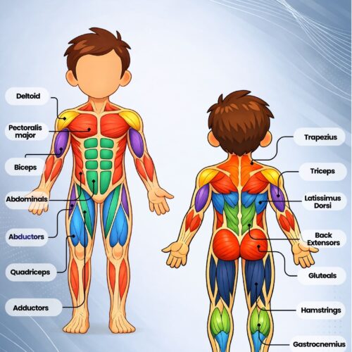 Our Muscles | Human Body Poster for Kids