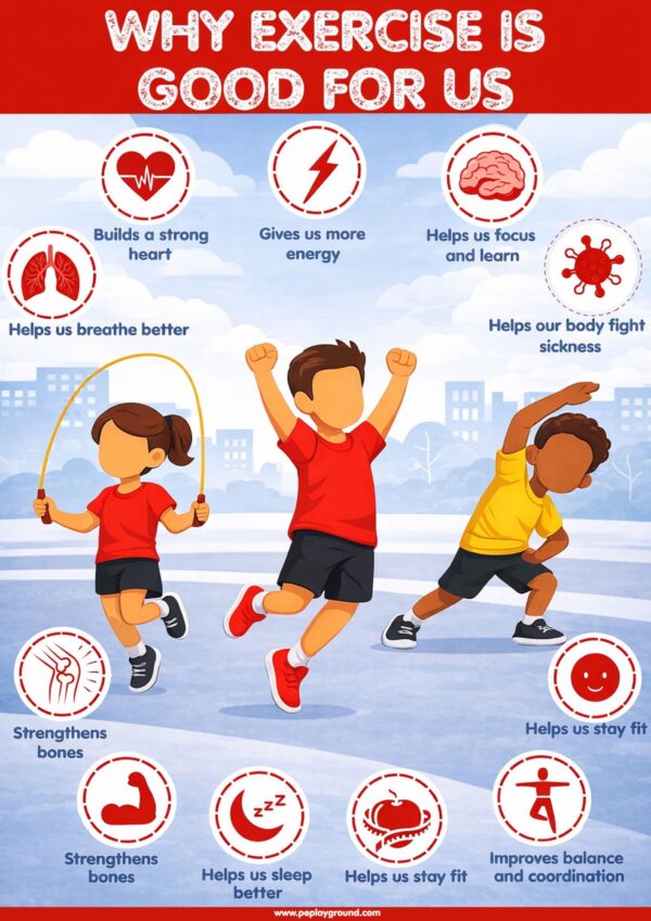 Why Exercise Is Good for Us | PE Classroom Poster